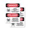 Signmission Chlorine Hazard Area Bilingual Danger Sign, Vinyl Decal, 7in W x 10in L, 2PK OS-2PACK-DS-D-710-VS-1067 - alternate 1